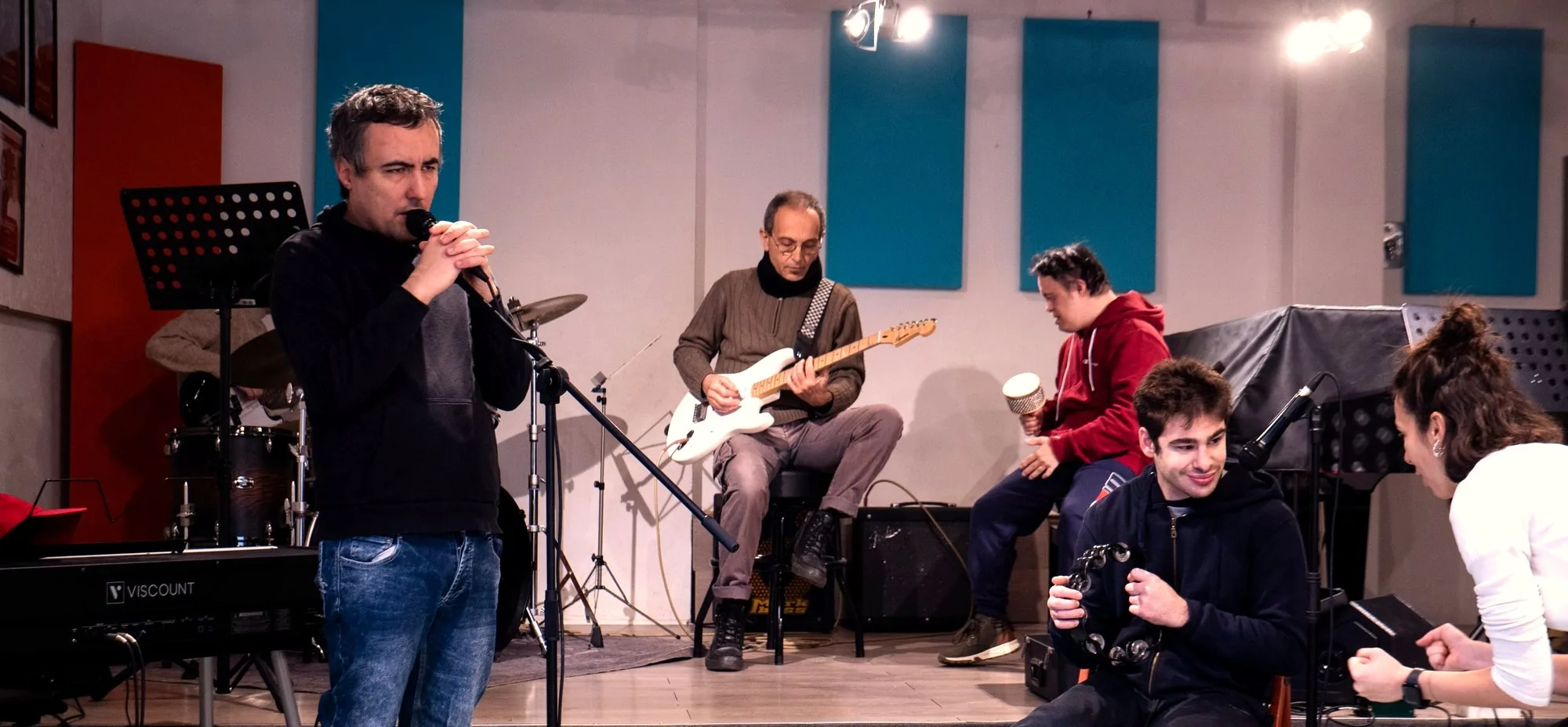 Un momento di musica d'insieme del progetto Nausica